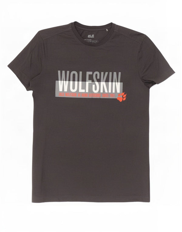 Ανδρικό γραφικό μπλουζάκι Jack Wolfskin Top UK 34 XS Γκρι βαμβακερό