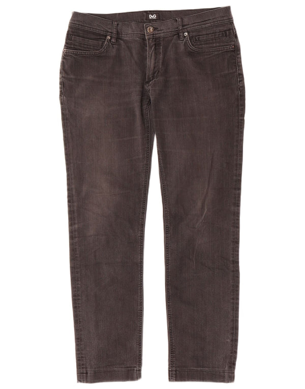 Dolce & Gabbana Γυναικείο Slim Jeans W36 L31 Γκρι βαμβακερό