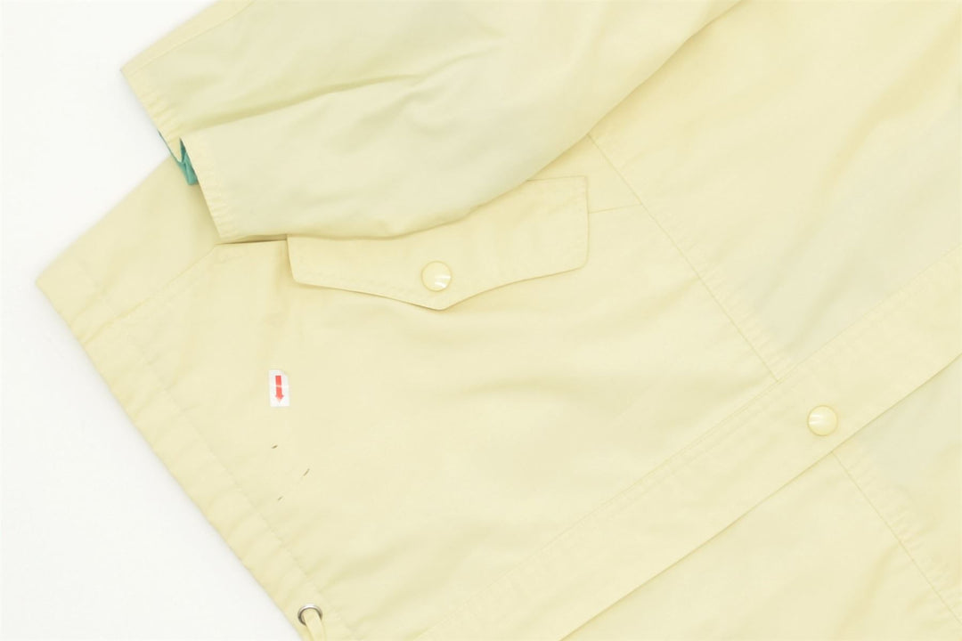 VINTAGE Womens Bomber Jacket EU 42 Large Yellow Polyester | Vintage | Thrift | Second-Hand | Used Clothing | Messina Hembry 