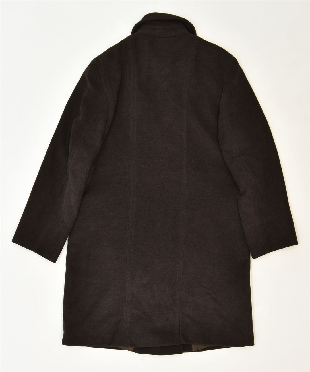 MAX & CO. Womens Oversized Pea Coat UK 6 XS Brown Viscose | Vintage | Thrift | Second-Hand | Used Clothing | Messina Hembry 