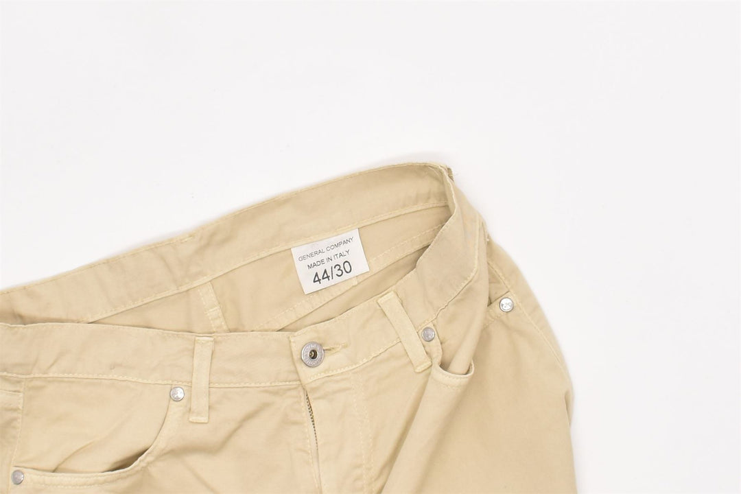 GENERAL COMPANY Womens Casual Trousers IT 44 W30 L33 Khaki Cotton | Vintage | Thrift | Second-Hand | Used Clothing | Messina Hembry 