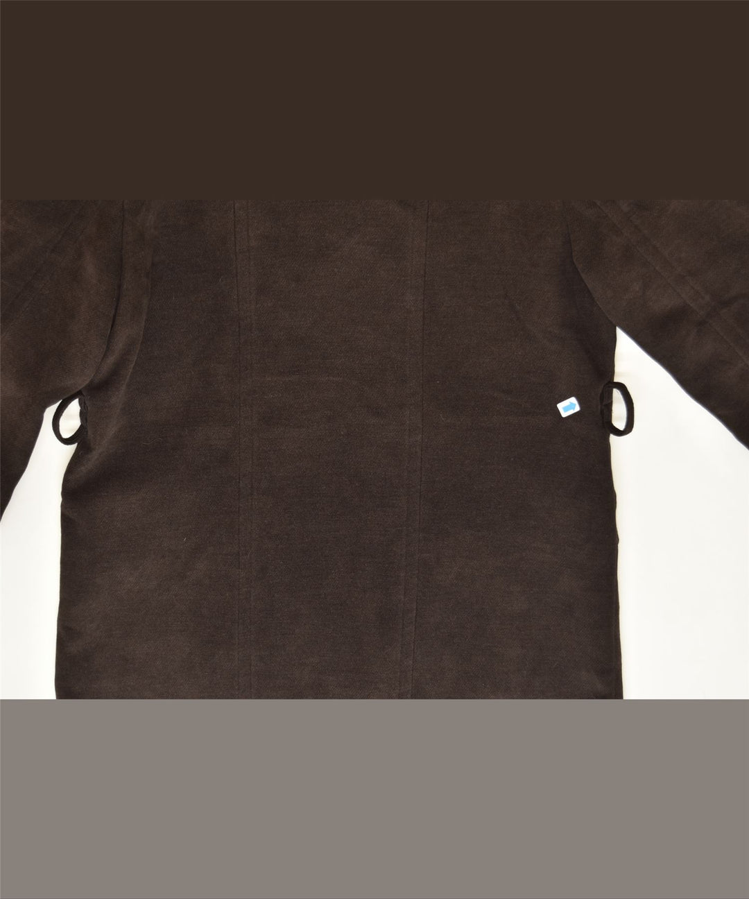 MAX & CO. Womens Oversized Pea Coat UK 6 XS Brown Viscose | Vintage | Thrift | Second-Hand | Used Clothing | Messina Hembry 