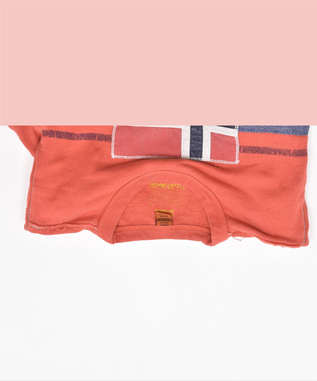 NAPAPIJRI Boys Graphic Sweatshirt Jumper 7-8 Years Red Cotton | Vintage | Thrift | Second-Hand | Used Clothing | Messina Hembry 