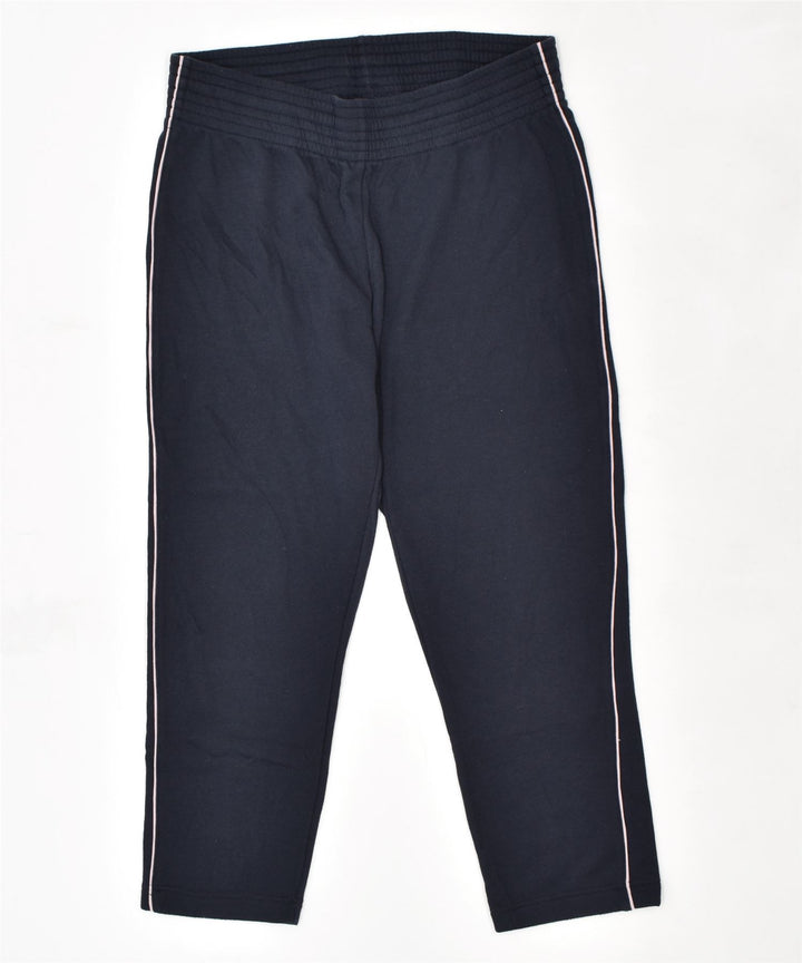 CHAMPION Womens Tracksuit Trousers UK 14 Large Navy Blue | Vintage | Thrift | Second-Hand | Used Clothing | Messina Hembry 