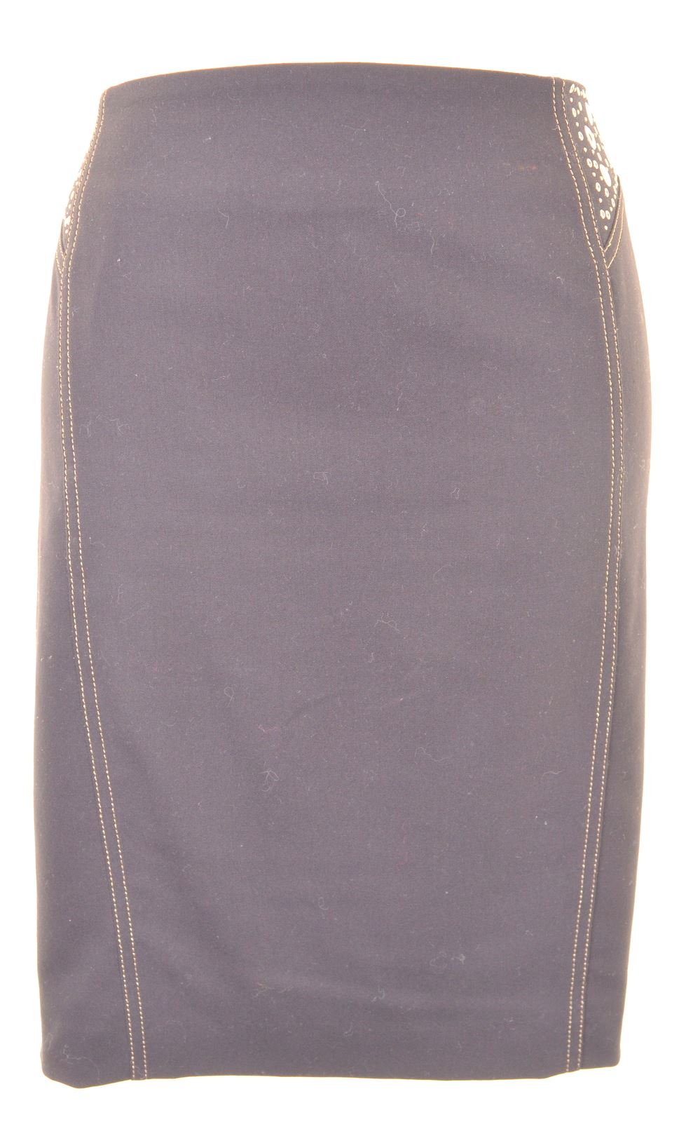 ROCCOBAROCCO Womens Pencil Skirt IT 46 Large W34 Black Polyester - Second Hand & Vintage Designer Clothing - Messina Hembry