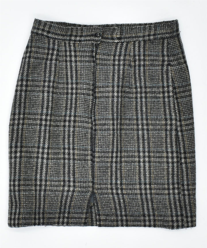 VINTAGE Womens Pencil Skirt W28 Medium Grey Plaid | Vintage | Thrift | Second-Hand | Used Clothing | Messina Hembry 