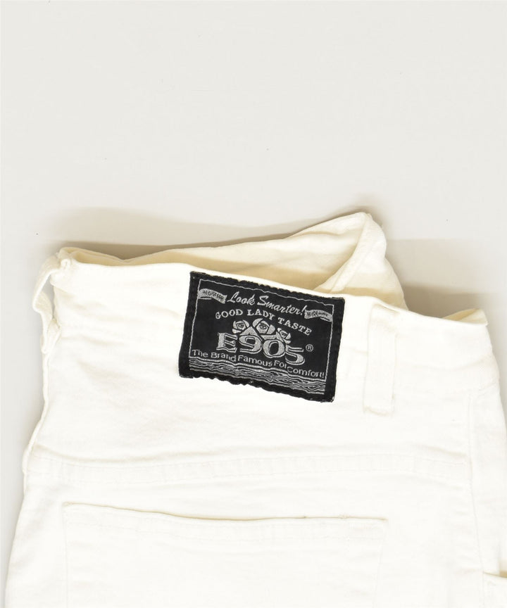 E905 Womens Slim Jeans W28 L31 White Cotton Classic Vintage | Vintage | Thrift | Second-Hand | Used Clothing | Messina Hembry 