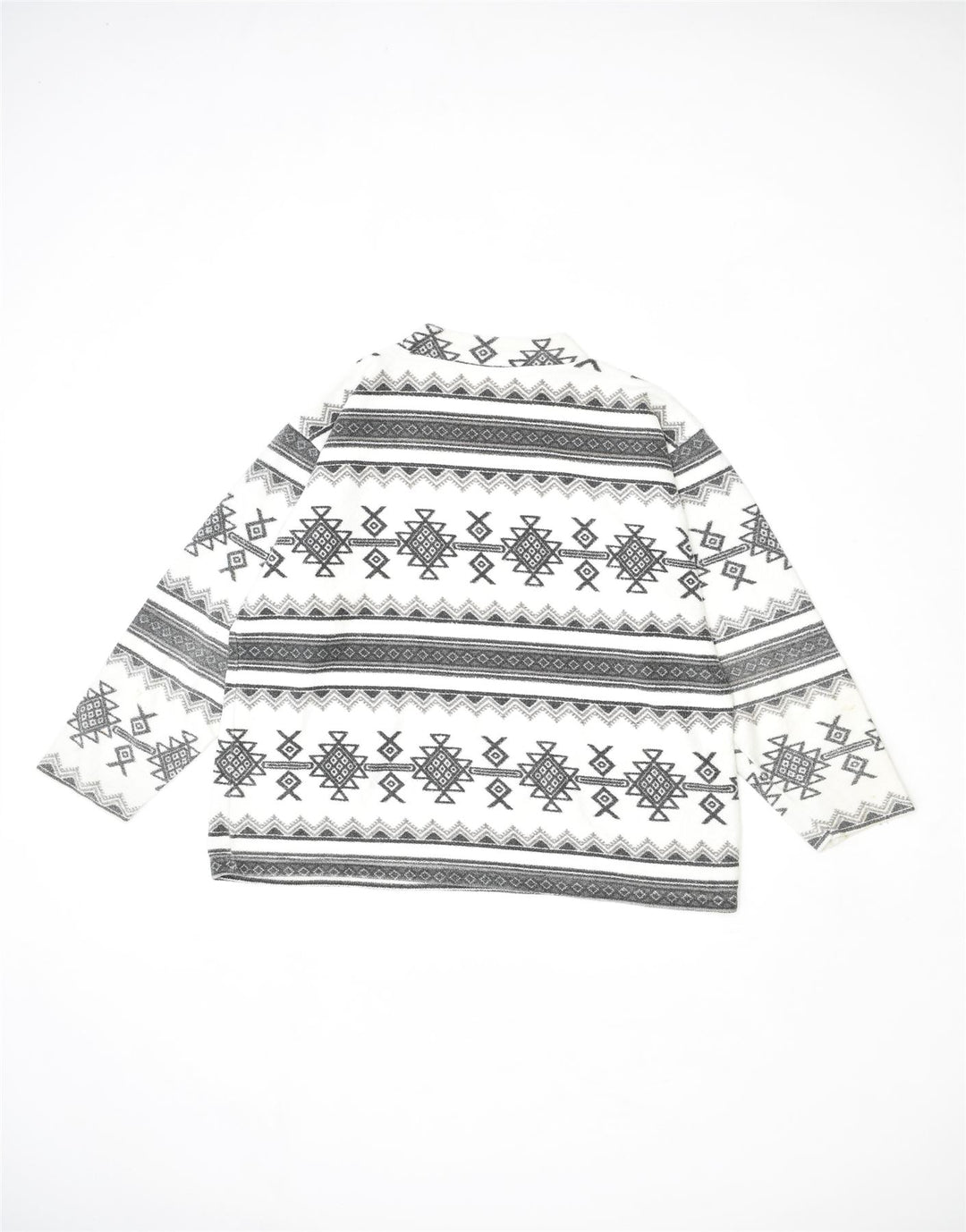 VINTAGE Womens Crew Neck Jumper Sweater UK 18 XL Grey Geometric Aztec | Vintage | Thrift | Second-Hand | Used Clothing | Messina Hembry 