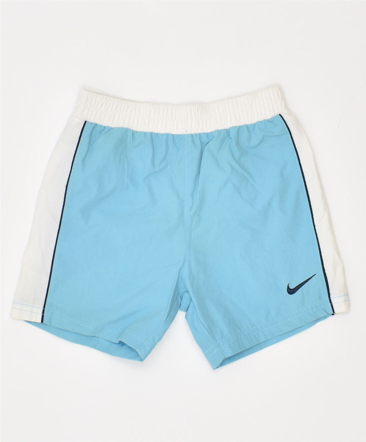 NIKE Girls Sport Shorts 9-12 Months Blue Polyester | Vintage | Thrift | Second-Hand | Used Clothing | Messina Hembry 