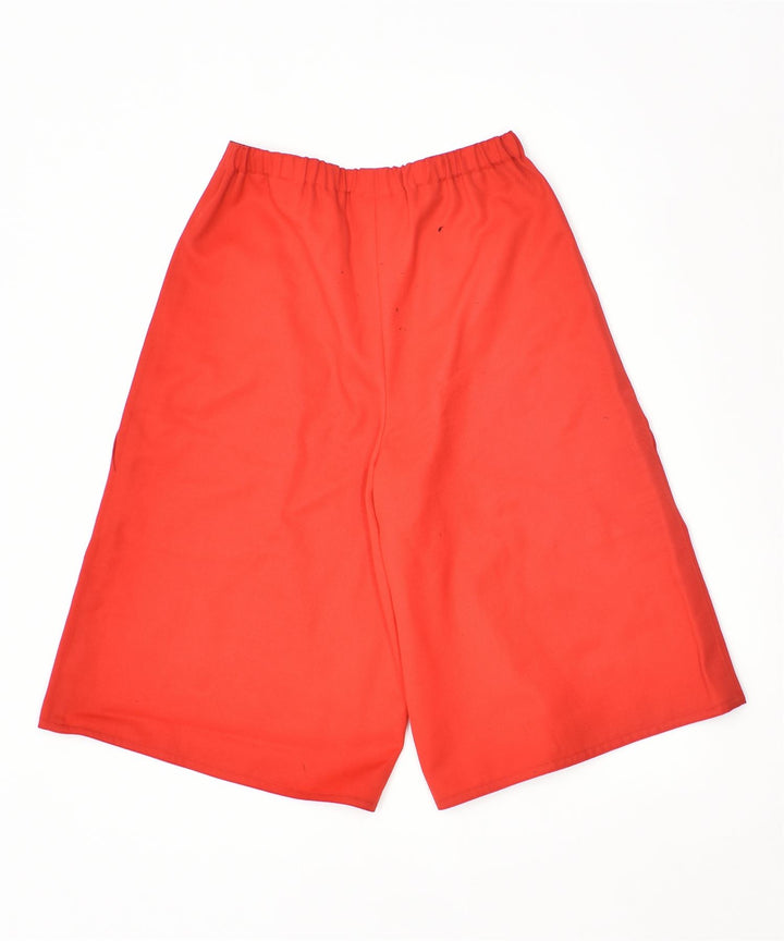 LES COPAINS Girls High Waist Wide Leg Casual Shorts 13-14 Years W24 Red | Vintage | Thrift | Second-Hand | Used Clothing | Messina Hembry 
