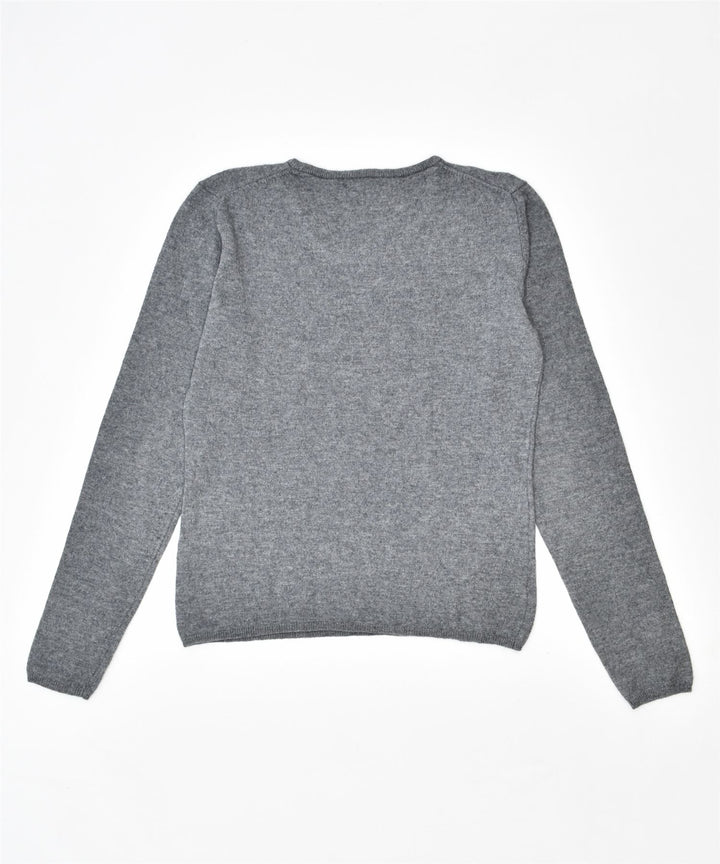 GEOX Womens Crew Neck Jumper Sweater UK 12 Medium Grey | Vintage | Thrift | Second-Hand | Used Clothing | Messina Hembry 